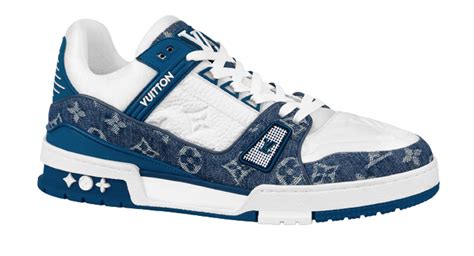 louis vuitton trainer denim.